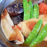 「手羽先とナスの煮浸しトマト風味」